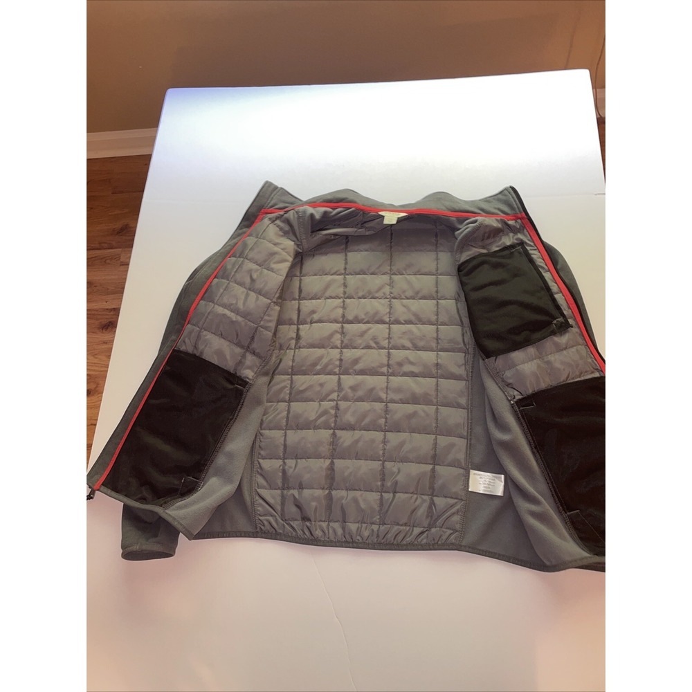 Orvis Quilted Jacket L Large Gray Classic Collection Full Zip Great Condition - Picture 8 of 15